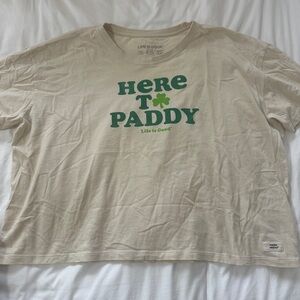 Life is Good Cream Graphic T-Shirt